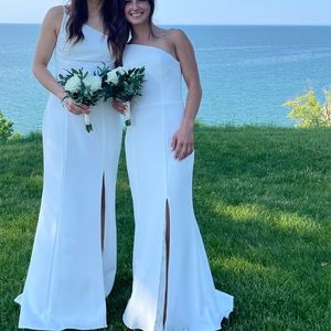 Amsale Sloan Ivory Bridesmaid dress